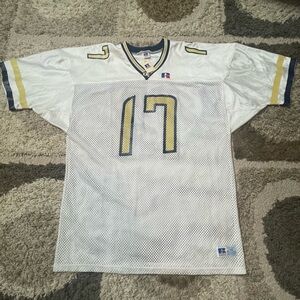 Georgia Tech Football Jersey #17 Suggs Russell Athletic Size 48 NOS USA Made